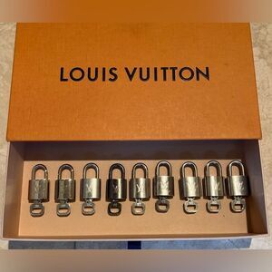 **SUPER RARE** SILVER LOUIS VUITTON LOCK AND KEY